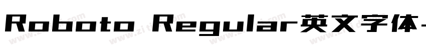 Roboto Regular英文字体字体转换
